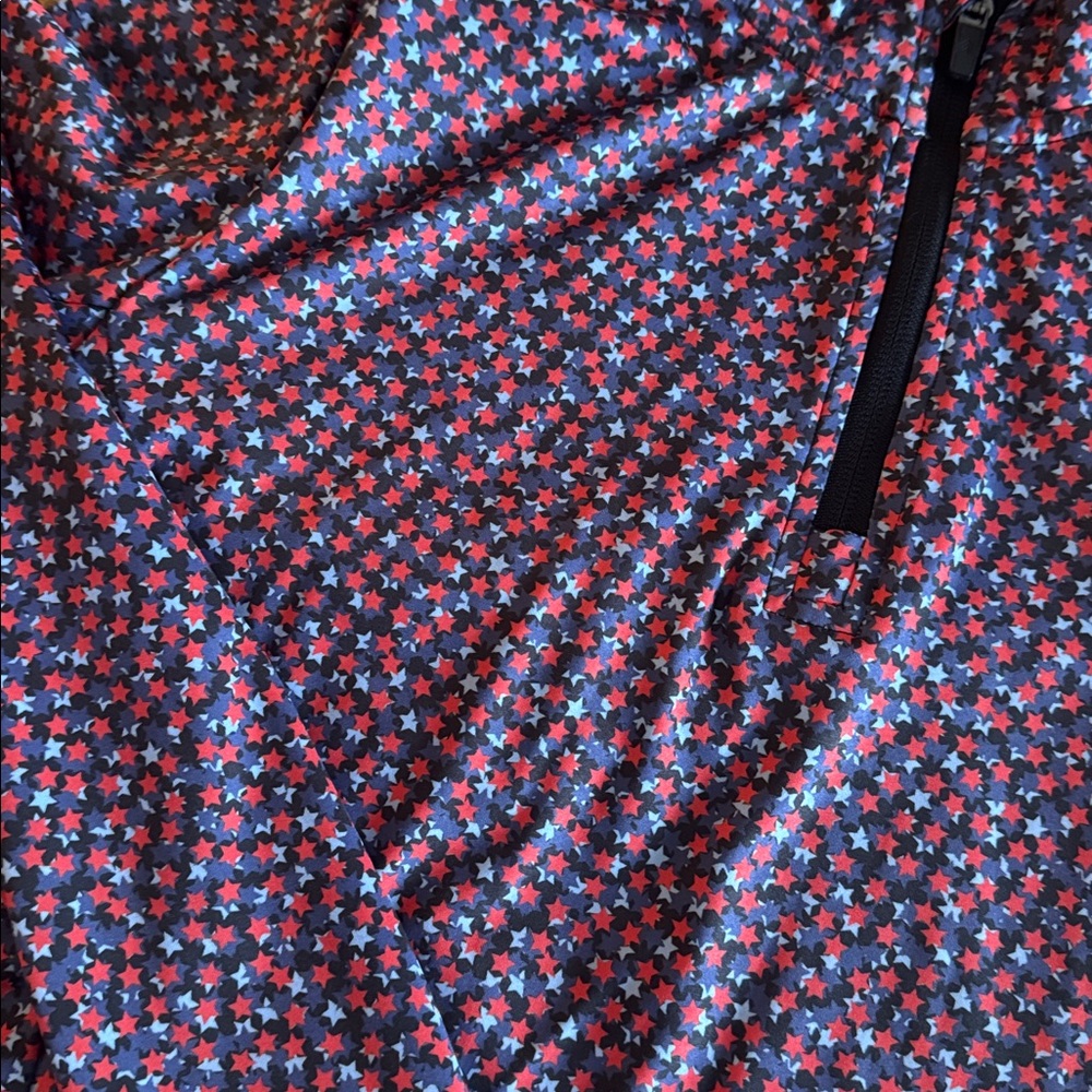 Star pattern Quarter-Zip Pullover - image 3